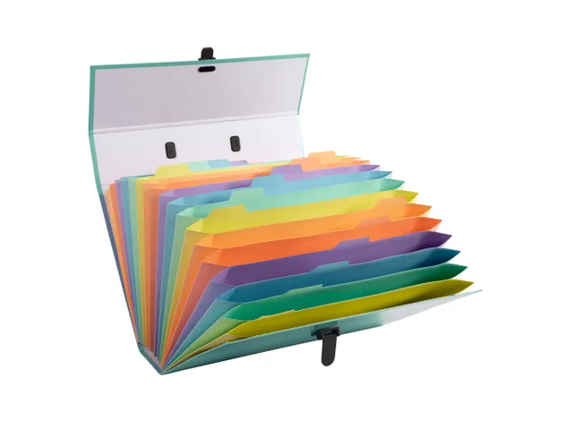Sorteermap 18 ind. A quarel groen pastel