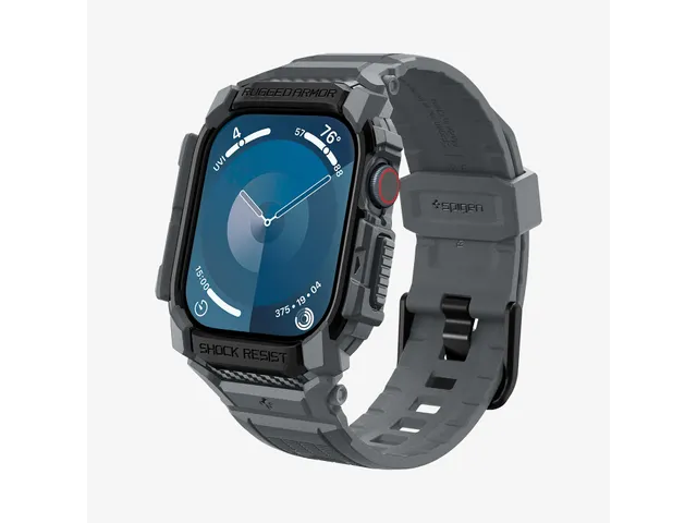 Spigen Rugged Armor Pro Opbergtas Donkergrijs Apple Watch 10 46mm