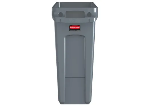 Afvalbak Rubbermaid Slim Jim VT 60 Liter grijs