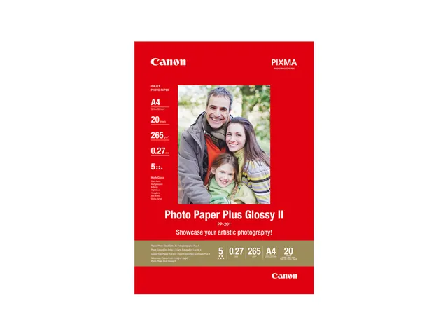 Inkjetpapier Canon PP-201 A4 260 gram glans 20vel