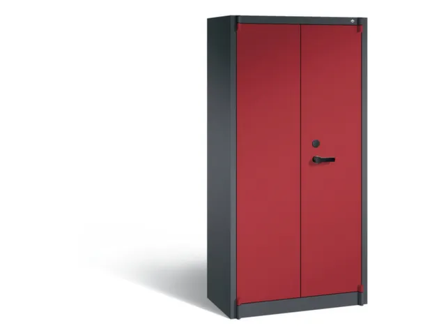 Documentenkluis 1950x930x500mm 3legborden Corpus Ral7021 Front Ral3003