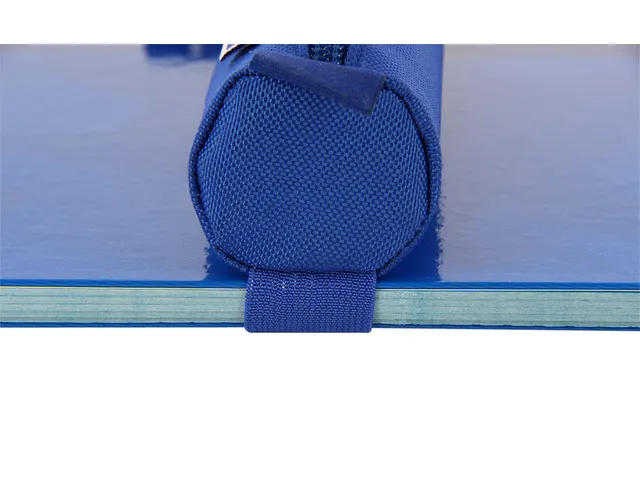 Pennenetui Oxford rond blauw