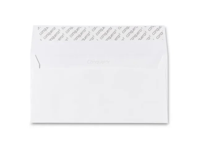 Conqueror Vergé Envelop Strip DL 110x220mm Hoogwit Wit 500 Stuks