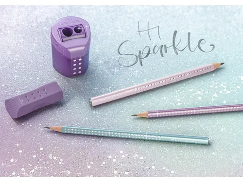 Potlood Faber-Castell Jumbo grip Sparkle 2 kokers elk 36stuks: rose me