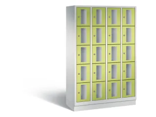 Lockerkast 1800x1190x500mm 4x5 vakken Cilinderslot, Sokkel, RDS1108060 - 2