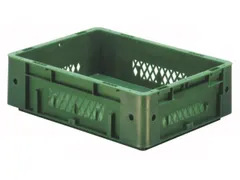 Euronorm Stapelkrat 120x400x300mm 9.2l Wanden Opengewerkt/Bodem Gesl.