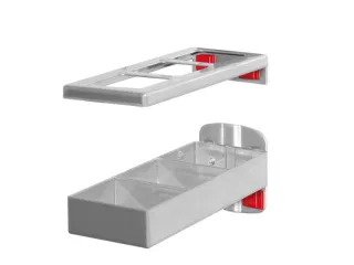 Abax-Combihouder Voor Geperforeerde Platen L X B 150x 55mm 2dlg. - 1