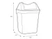 Dameshygiënebak Katrin 8 liter wit 91851