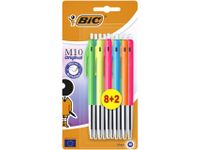 Balpen Bic M10 colors limited edition blister 8+2 gratis