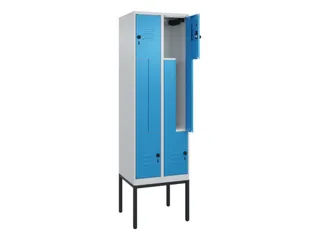 Z-garderobekast,HxBxD 2120x600x500mm,vak B 150/300mm,draaigrendel - 2