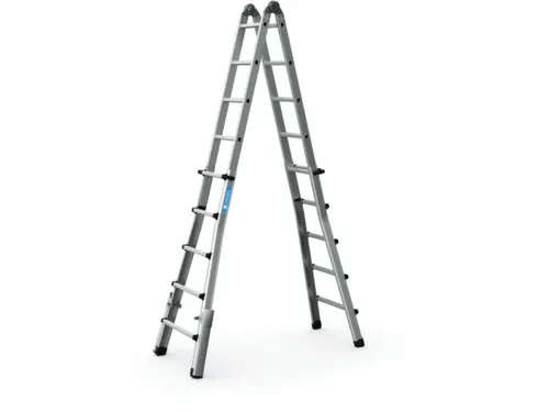 multifunctionele telescoopladder,4x5,sporten,balk L 5,29m,natuur