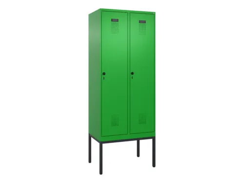 locker,HxBxD 2120x800x500mm,2vak,vak B 400mm,draaigrendel