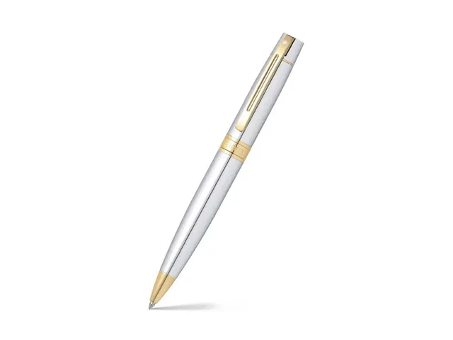 Balpen SHEAFFER 300 E9342 Bright chrome gold tone