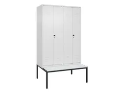 locker voor scheiding van kleding,HxBxD 2120x1200x815mm,4vak