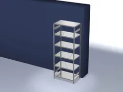 systeemstelling,grondveld,HxBxD 2500x1060x635mm,vakl. 330kg