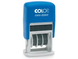 Colop Tekststempel met Datum Mini-Dater Betaald Rood Blauw