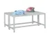 Banc Vestiaire 1000mm Double Assise Lames Plastique Piètement Ral9010