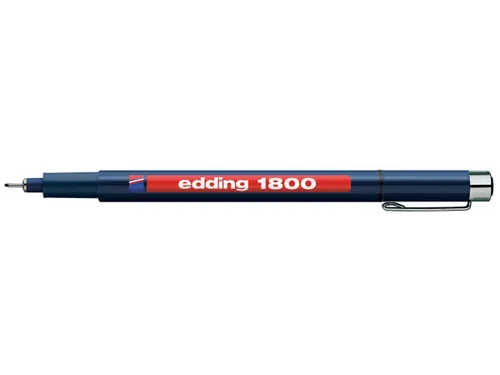 Fineliner edding 1800 zwart 0.7mm