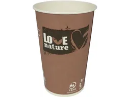 Drinkbeker Love Nature uit karton 180 ml 80 stuks