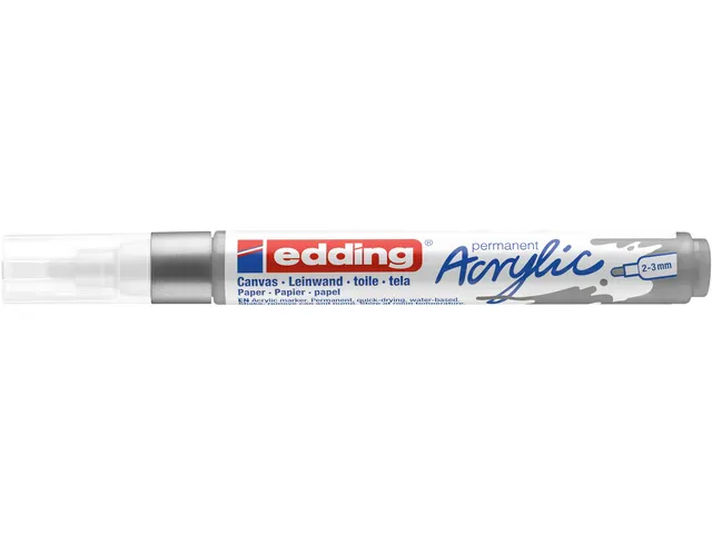Acrylmarker edding e-5100 medium zilver