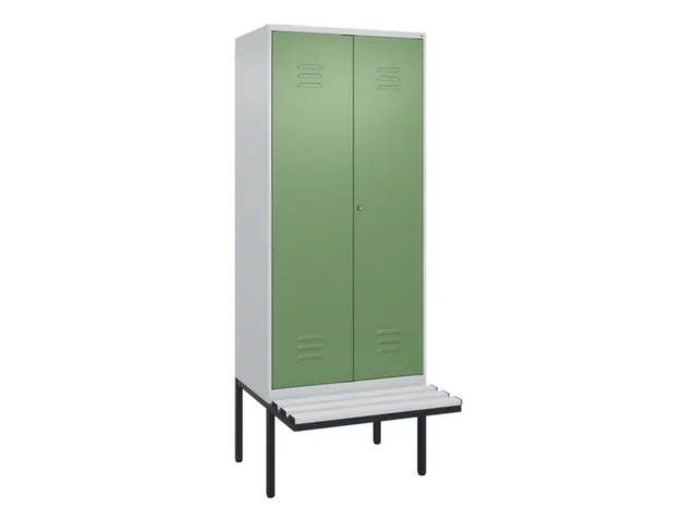 locker voor scheiding van kleding,HxBxD 2120x800x815mm,2vak