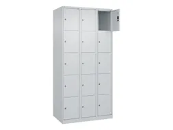lockerkast,HxBxD 1850x900x500mm,3x5vakken,vak B 300mm,cil.-slot