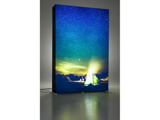 Print voor Pop-Up Impress met LED 3 x 3 Achterzijde