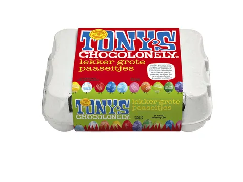 Chocolade Tony's Chocolonely paaseitjes assorti