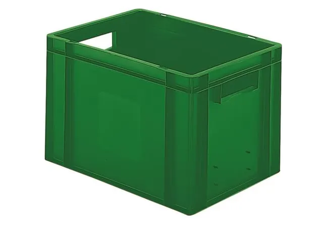 Euronorm-stapelbak 24l 270x400x300mm Wanden/bodem Gesloten Groen