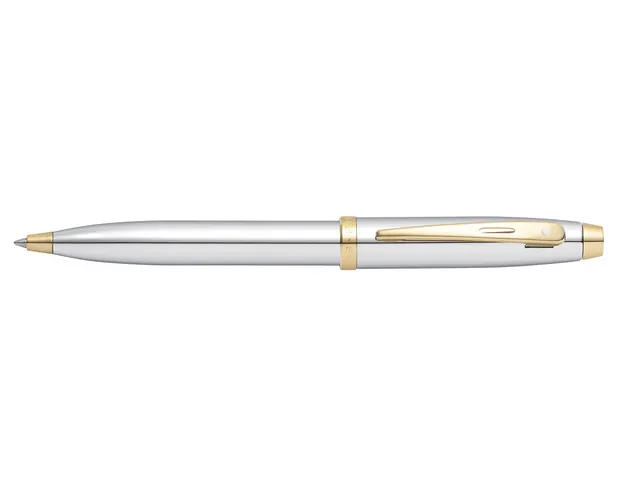 Balpen SHEAFFER 100 E9340 Bright chrome gold tone