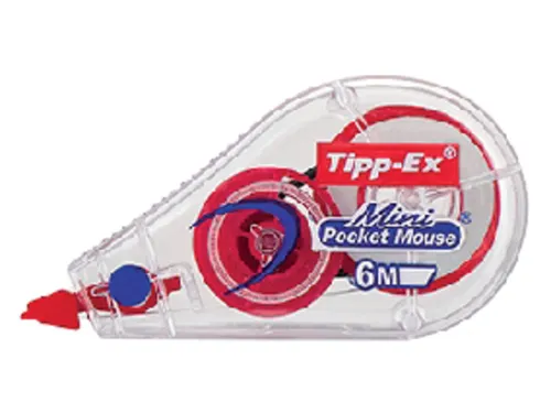 Correctietape Tipp-Ex mini pocket mouse 5mmx6m display à 30 +10 grati