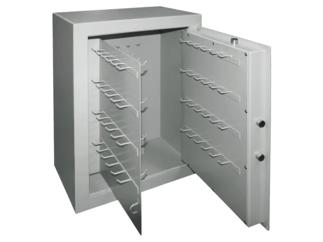 Sleutelkluis klasse A HxBxD 636x460x306mm 300haakjes 48kg Ral7035