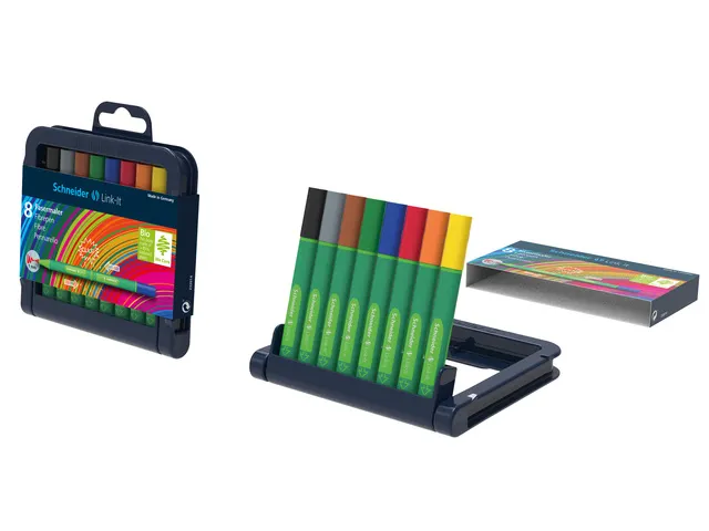 Viltstift Schneider Link-It 1,0mm assorti 8 stuks