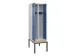 locker met bank,voor scheiding van kleding,HxBxD 2120x600x815mm,2vak