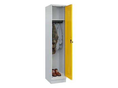 locker,HxBxD 1950x400x500mm,1vak,vak B 400mm,draaigrendel,sokkel