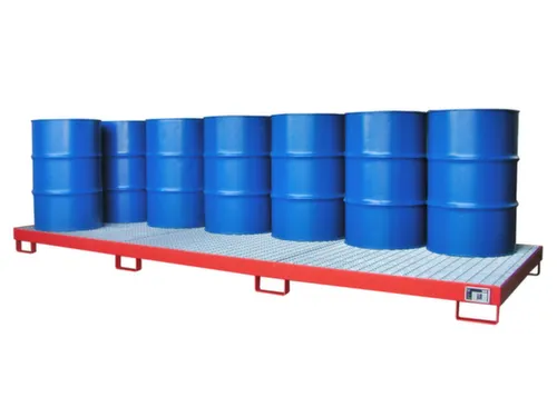 opvangbak,v. 12x200l vat,opvangvol. 335l,HxBxD 200x1300x3880mm
