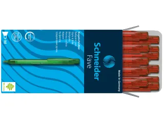 Balpen Schneider Fave M rood - 2