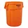 Ronde Brute container 121.1 Liter Oranje