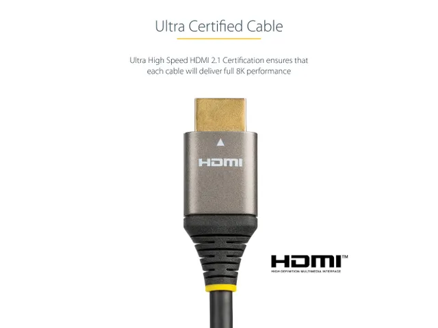 HDMI 2 Meter Gecertificeerde Ultra High Speed HDMI Kabel 48Gbps - 8K 6