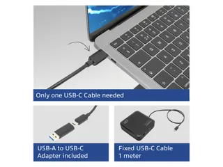 Dockingstation ACT USB-C Dual Monitor met Power Delivery - 9