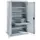 systeemkast,HxBxD 1950x1100x641mm,3xStalen bodem,2lade(n),lak RAL5019