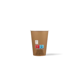 Koffiebeker Karton Kraft Bruin 180ml PE coating 100 Stuks - 2