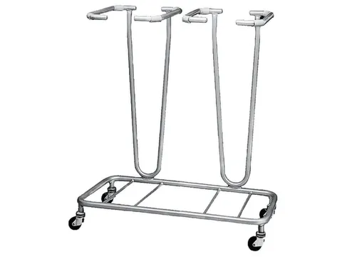 Afvalverzamelaar 2x70 Liter Afvalzakken Gelakt Verrijdbaar