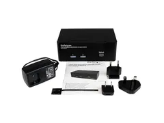 2-poorts Dubbele Displayport Usb Kvm-switch Audio En Usb 2.0-hub