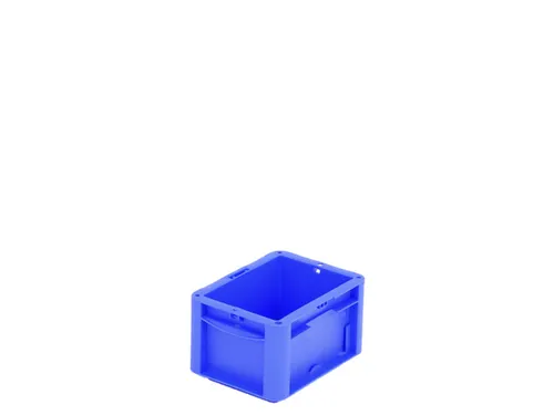Euronorm Stapelkrat Pp Hxlxb 120X200X150Mm Wanden/bodem Gesloten Blauw