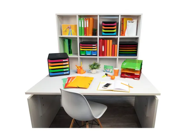 Module de classement Big Box Plus 5 tiroirs Iderama - Arlequin brillan