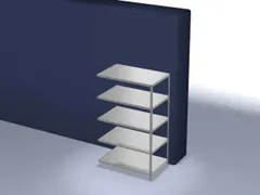 magazijnstelling,aanbouwveld,HxBxD 2000x1300x800mm,vaklast 200kg