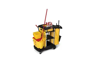 Reinigingswagen High Capacity Cart Rubbermaid Zwart - 3