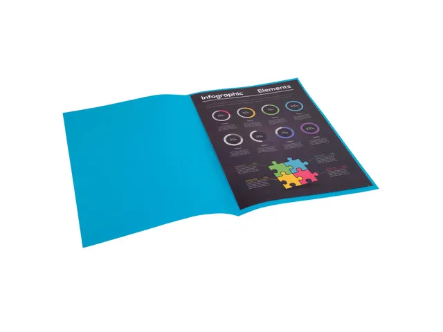 Inlegmap ROCK''S 80 22x31cm Blauw 30 Stuks