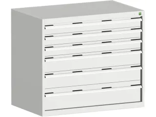 ladekast HxBxD 900x1050x750mm 6laden RAL7035 - 2